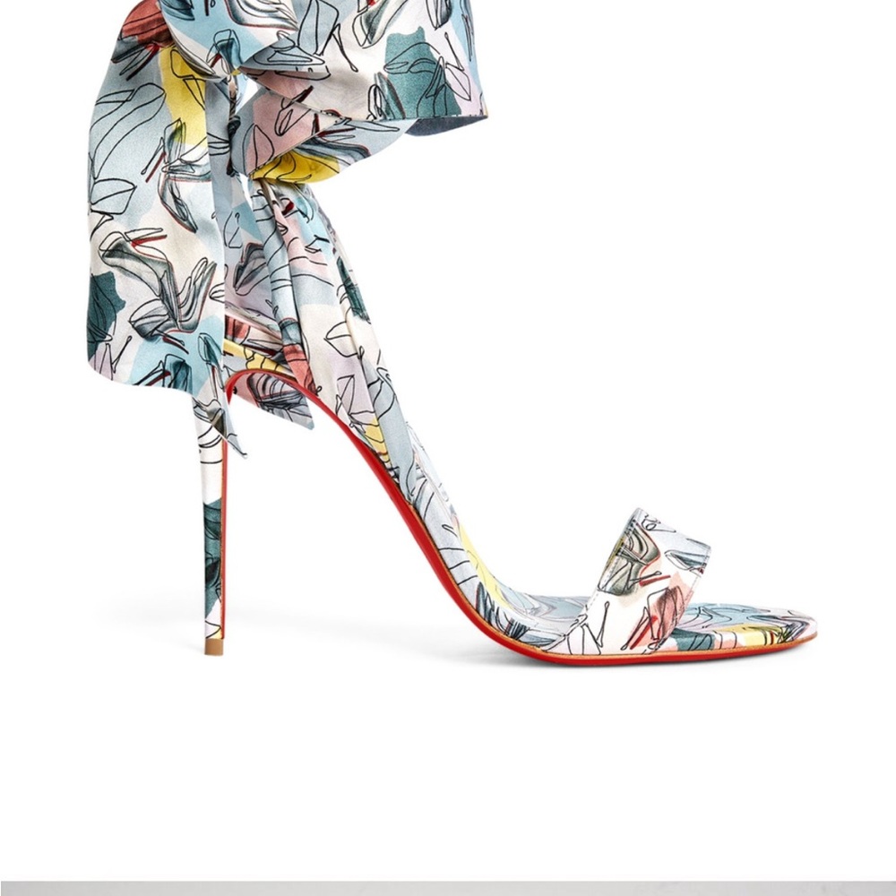 Christian Louboutin Multicolor Floral Heels